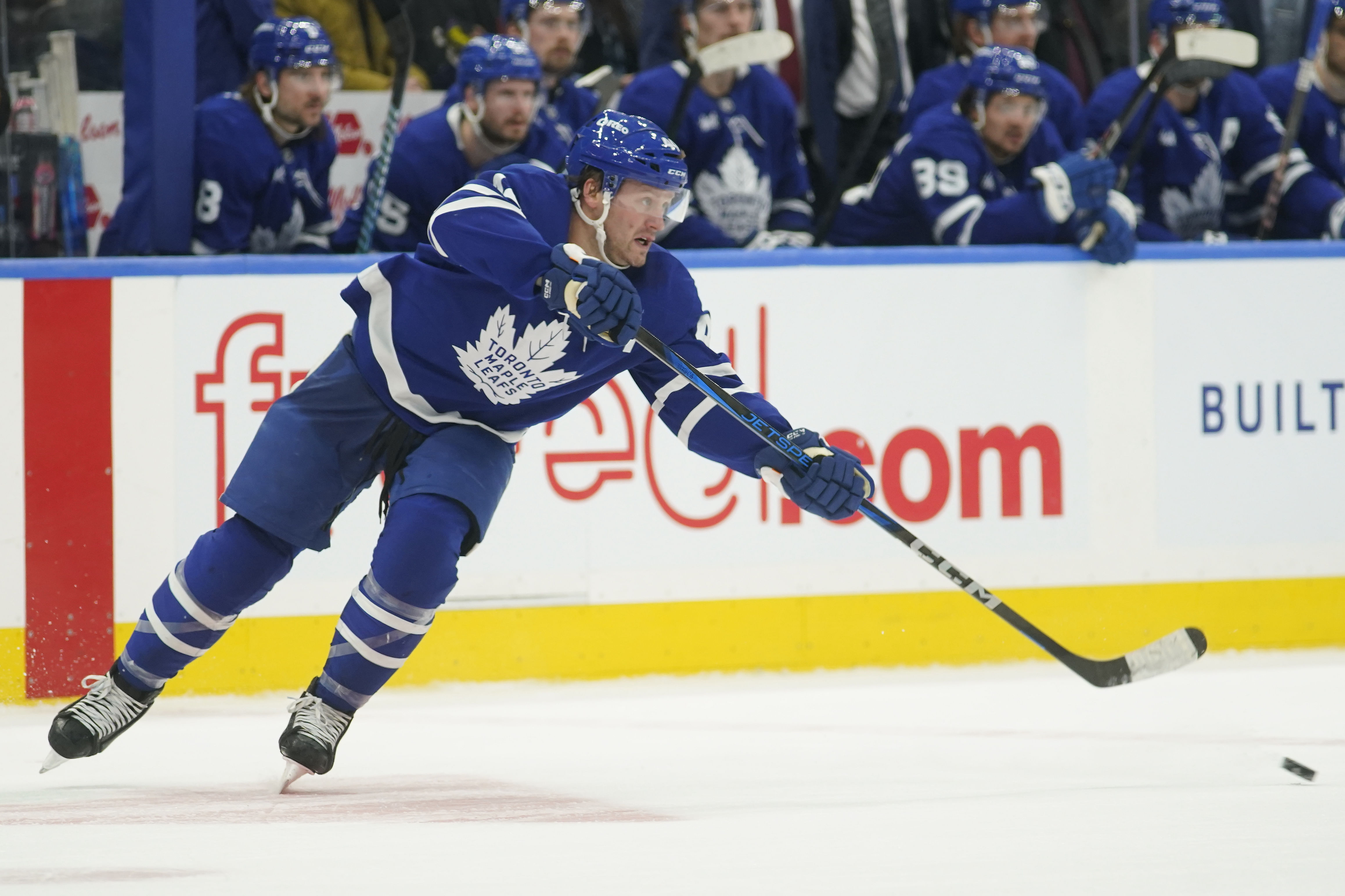 The Leafs are favored tonight (Imagn)